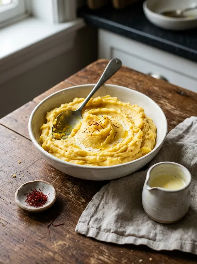 Saffron Cream Mashed Potatoes