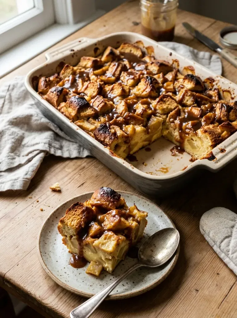 Caramel Apple Bread Pudding