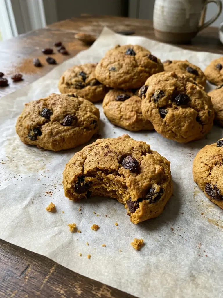 Pumpkin Cinnamon Raisin Cookies