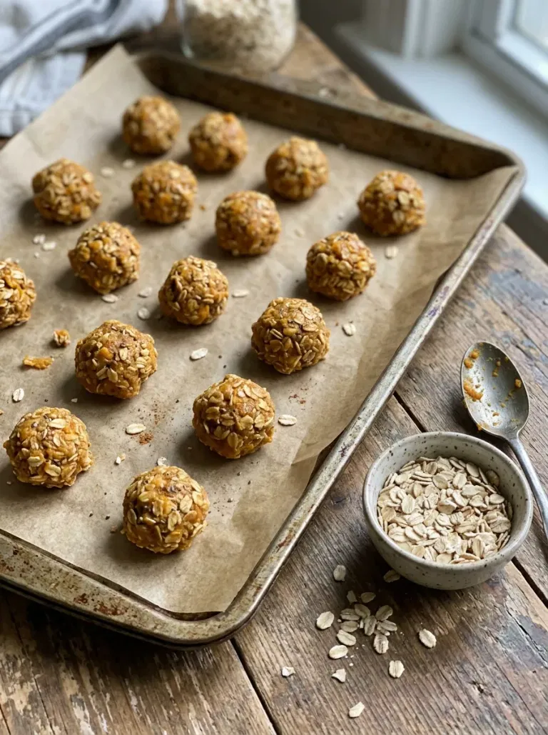 No-Bake Pumpkin Oat Balls