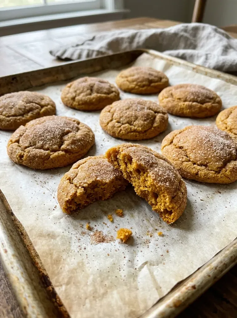 Cinnamon Pumpkin Sugar Cookies