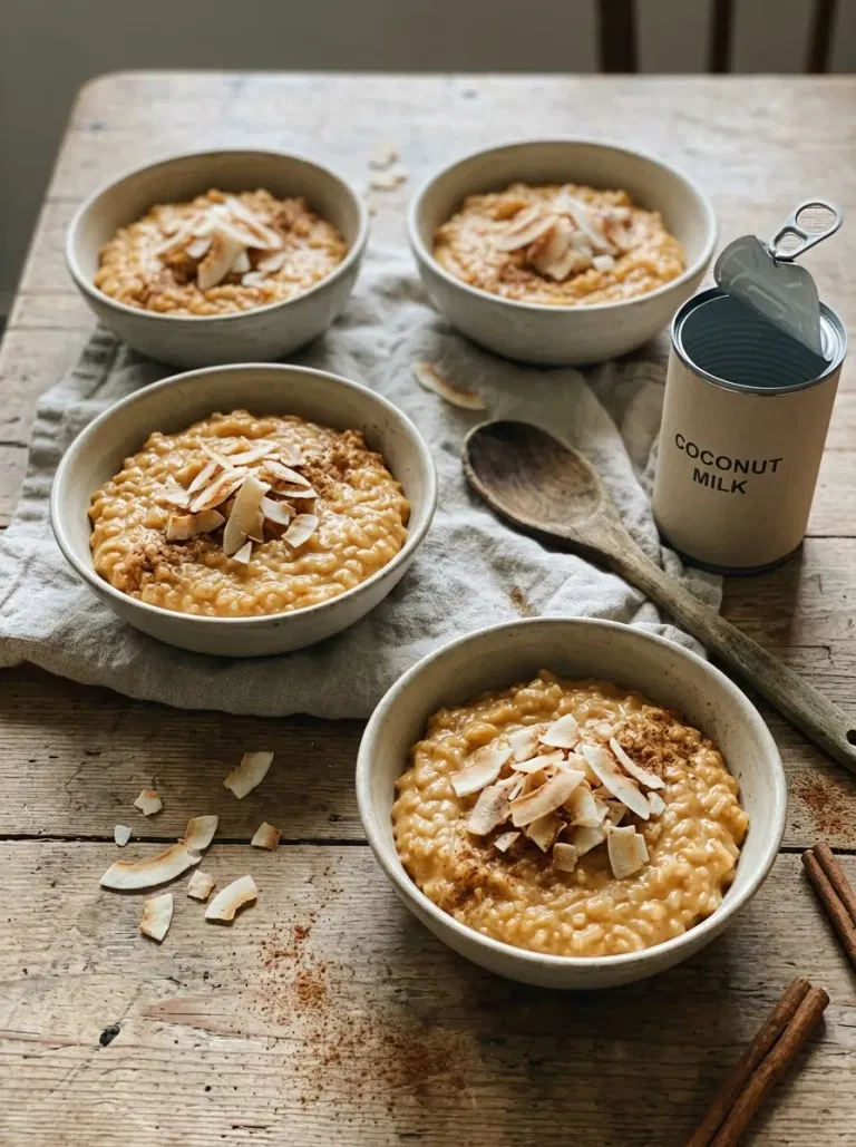Coconut Sweet Potato Rice Pudding