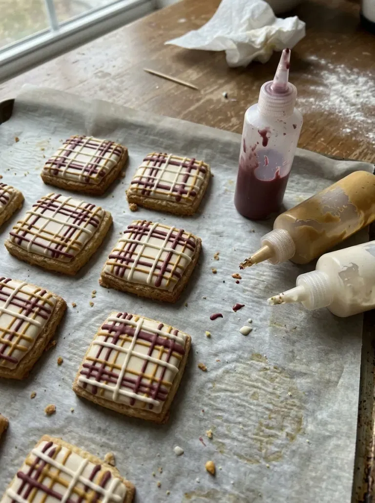 Plaid Sweater Cookie Squares