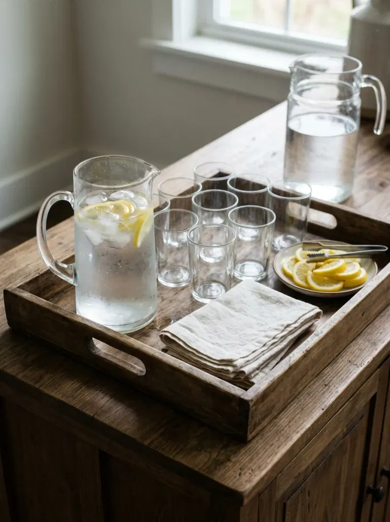 Set a Self-Serve Drinks Tray
