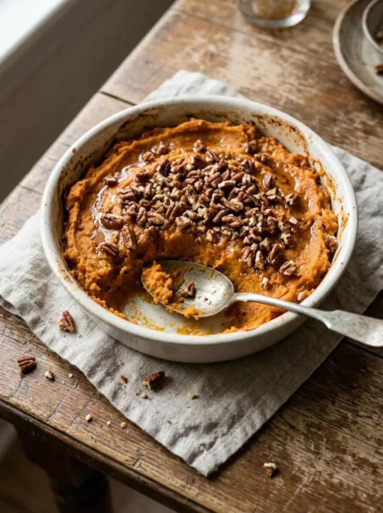 Maple Pecan Sweet Potato Casserole