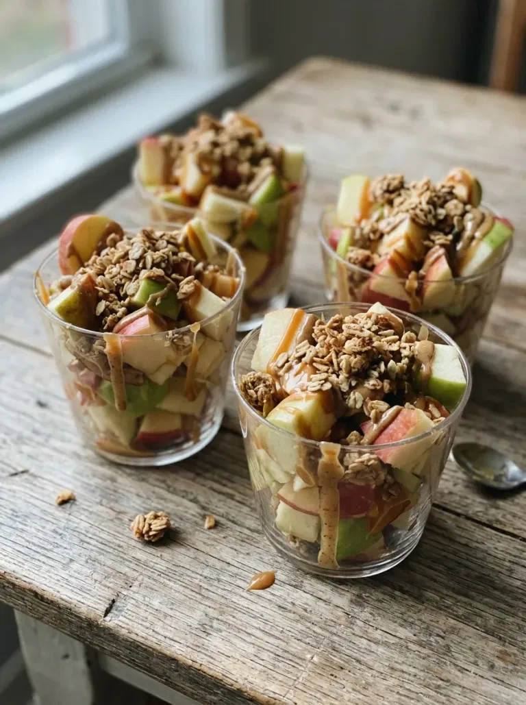 Caramel Apple Nacho Cups