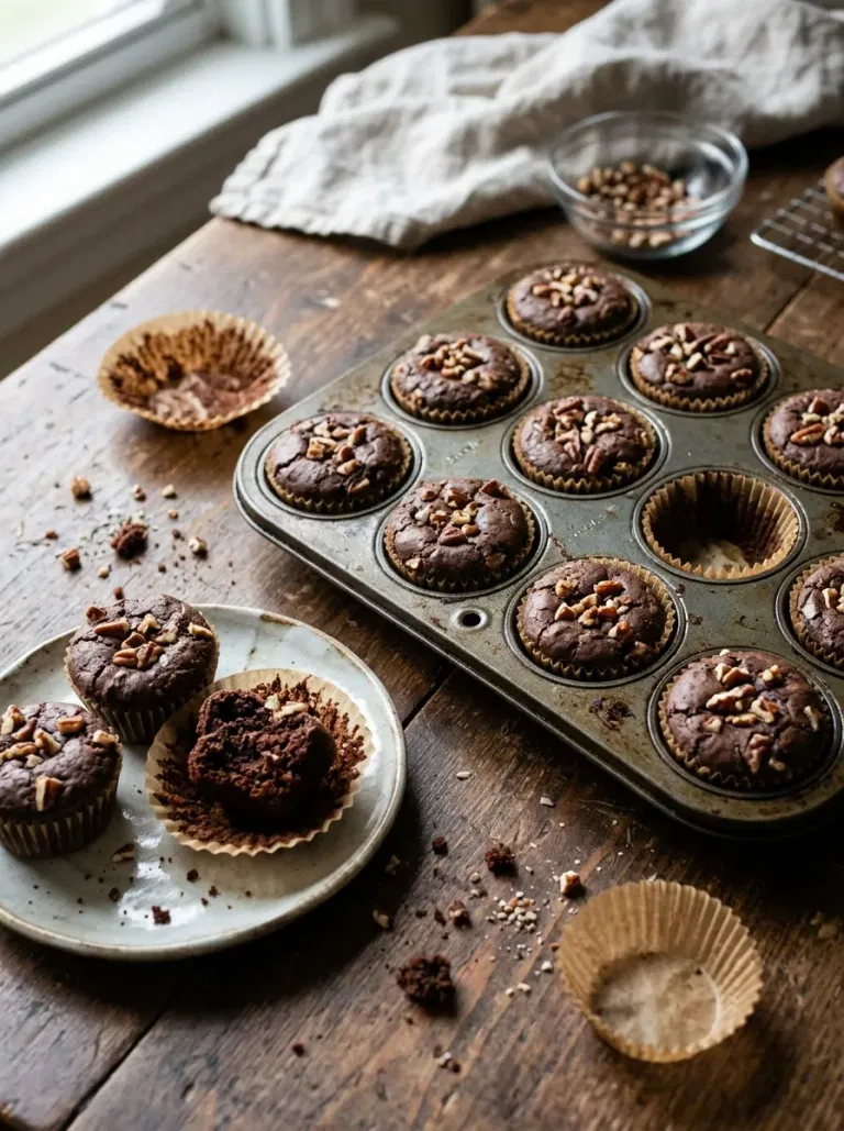 Chocolate Pecan Brownie Bites