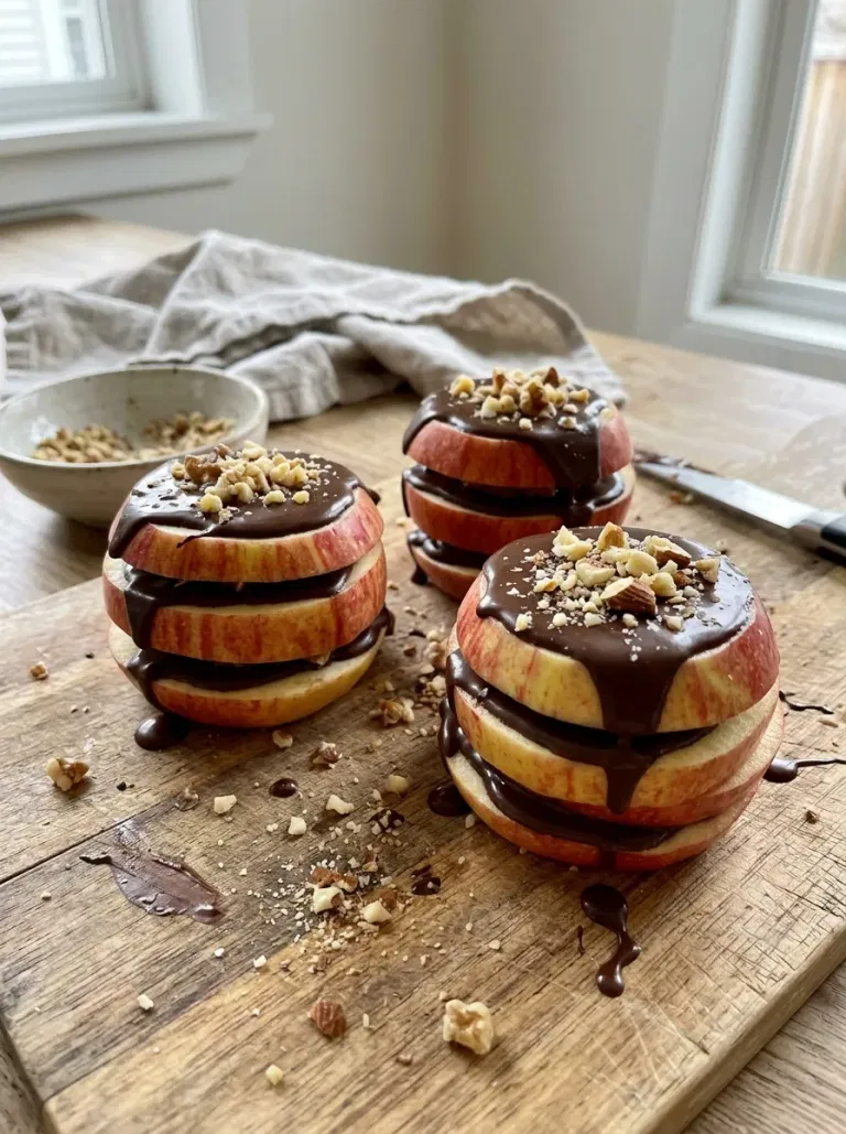 Chocolate Apple Slice Stackers