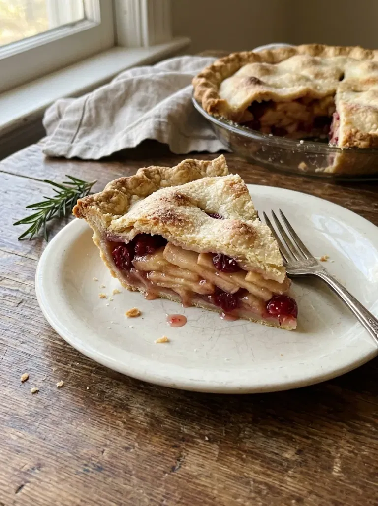 Apple Cranberry Holiday Pie