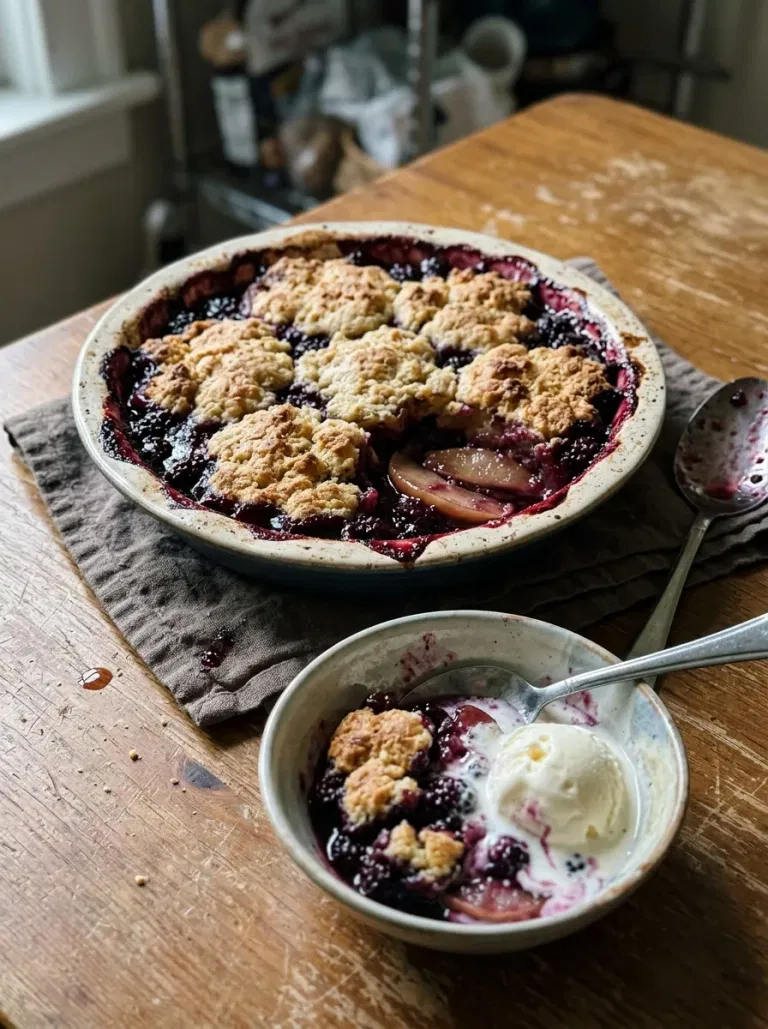 Blackberry Apple Cobbler