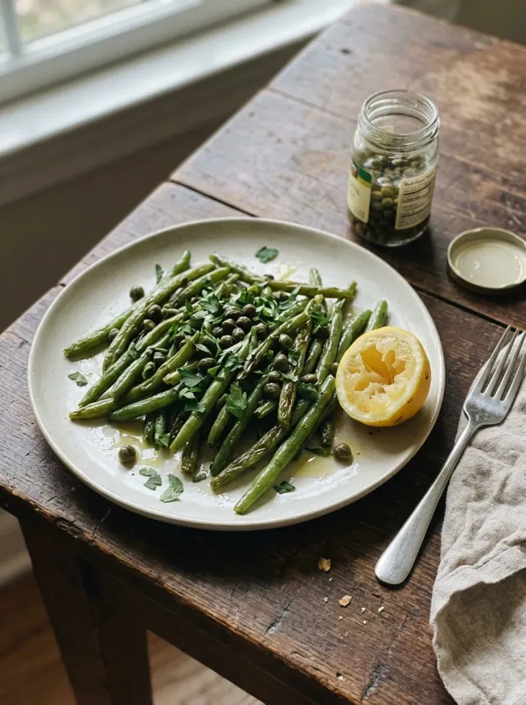 Lemon Caper Green Beans