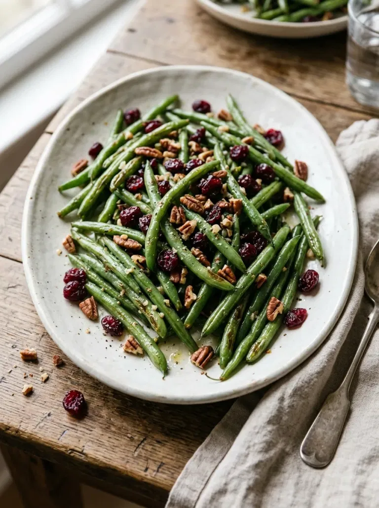 Cranberry Pecan Green Beans