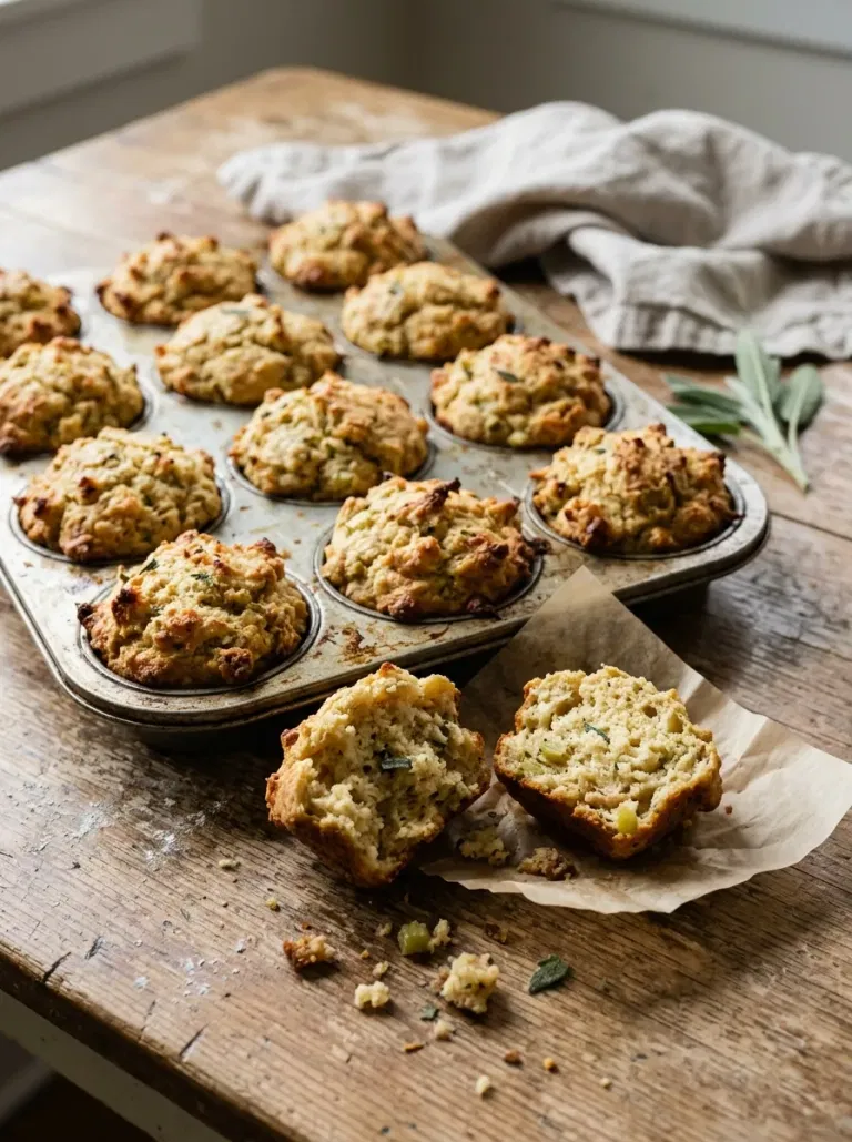 Cornbread Stuffing Muffins