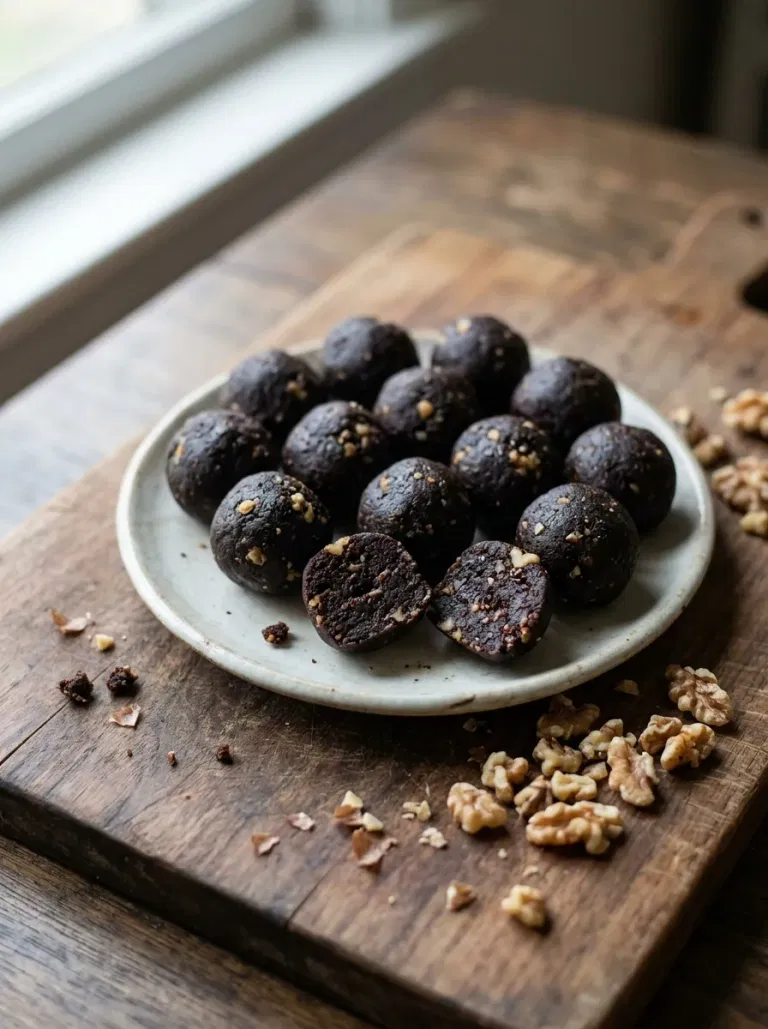 Maple Walnut Date Truffles