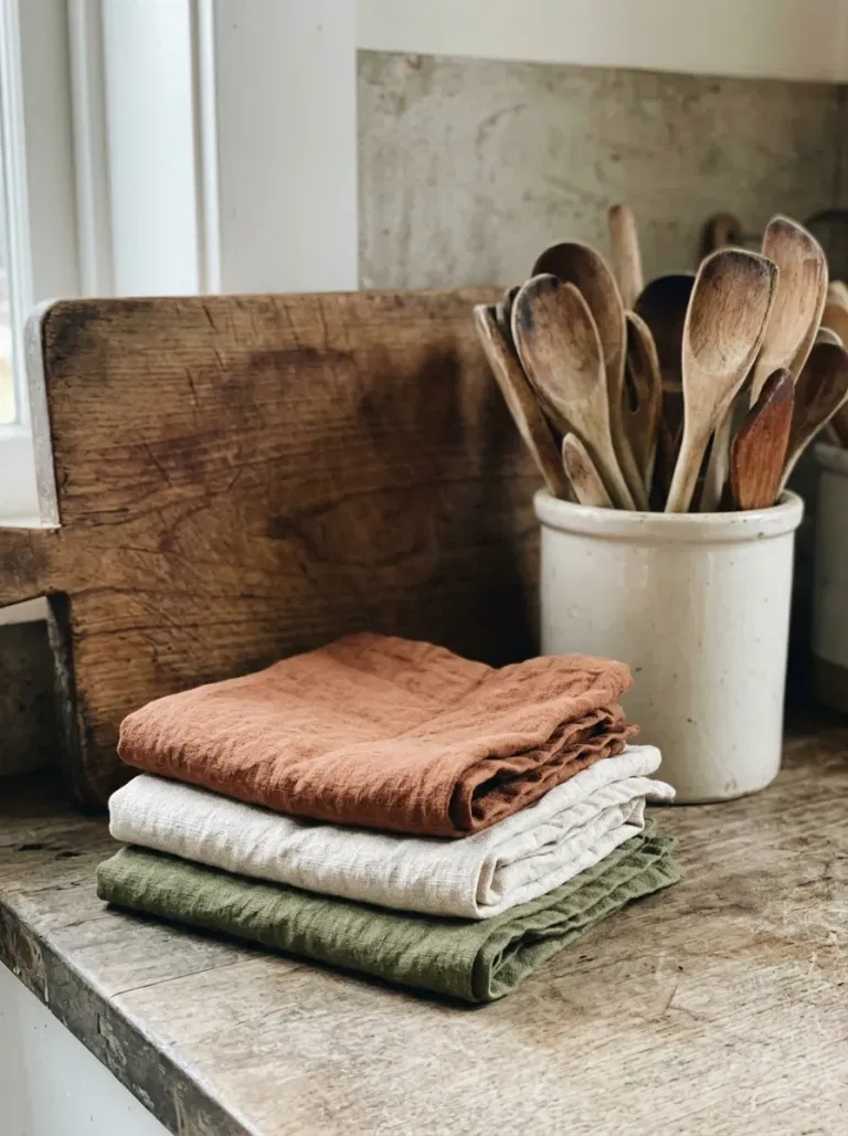 Cinnamon Kitchen Towel Stack