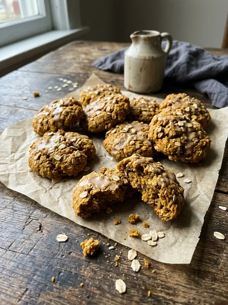 Maple Pumpkin Oat Cookies