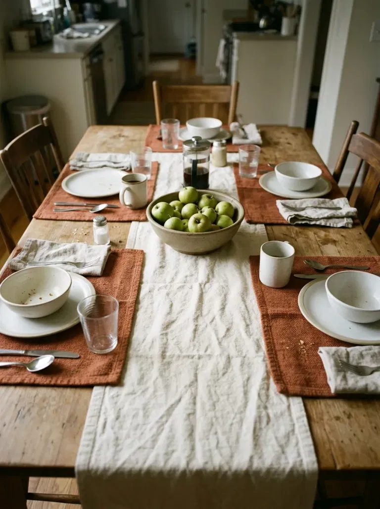 Textured Table Linens for Everyday Meals
