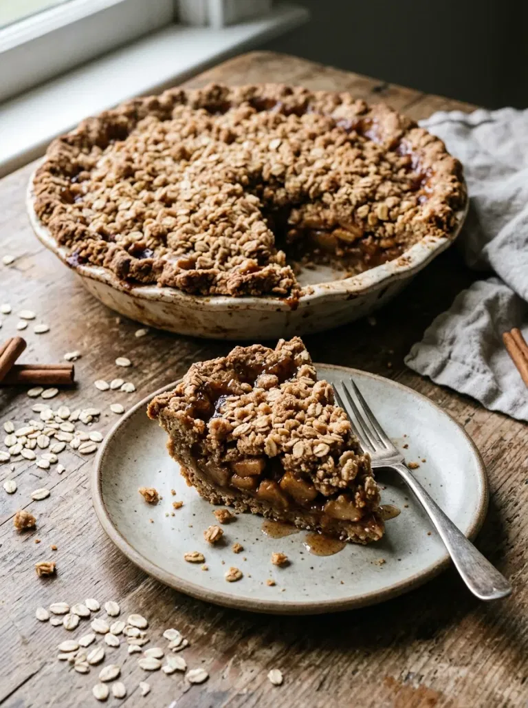 Spiced Apple Pie with Oat Crust
