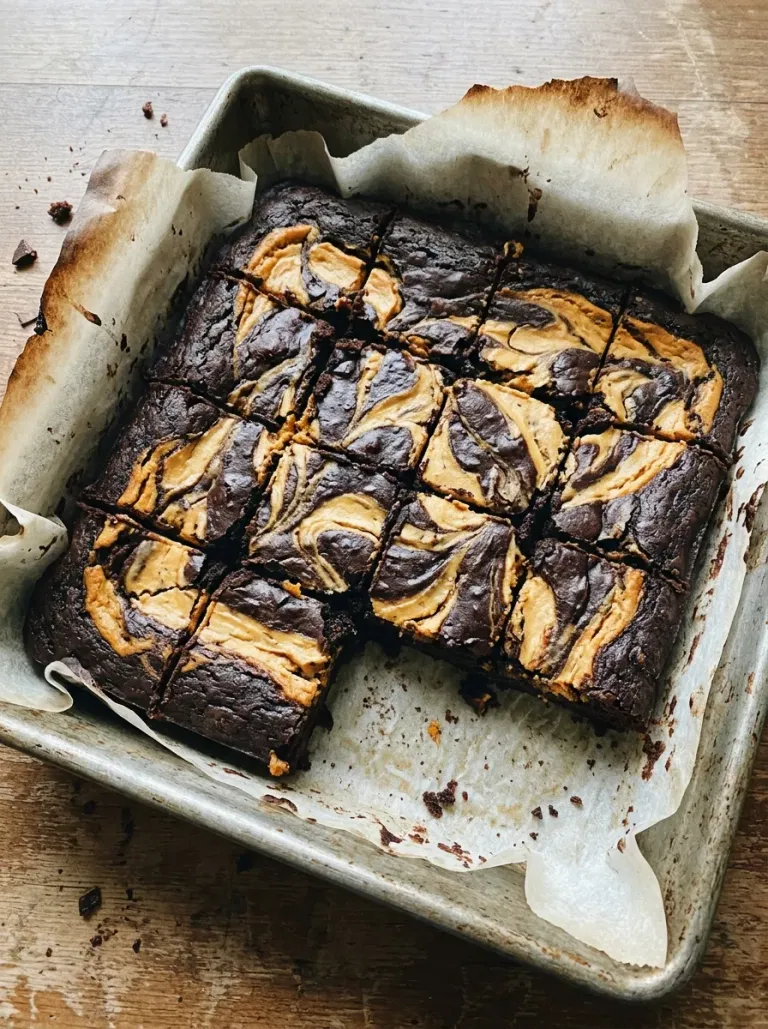 Pumpkin Cream Cheese Swirl Brownies
