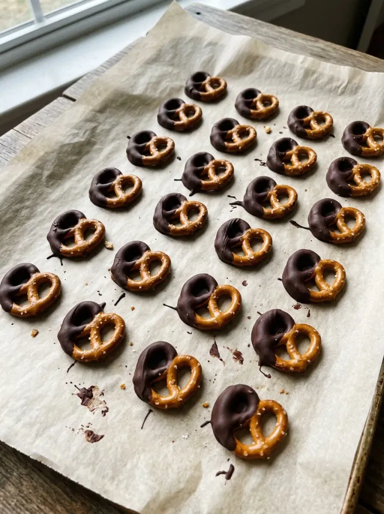 Chocolate-Dipped Pretzel Twists