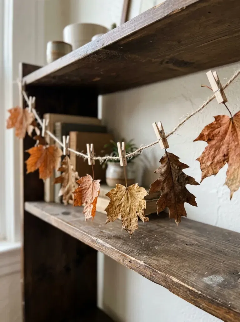 Golden Leaf String Garland