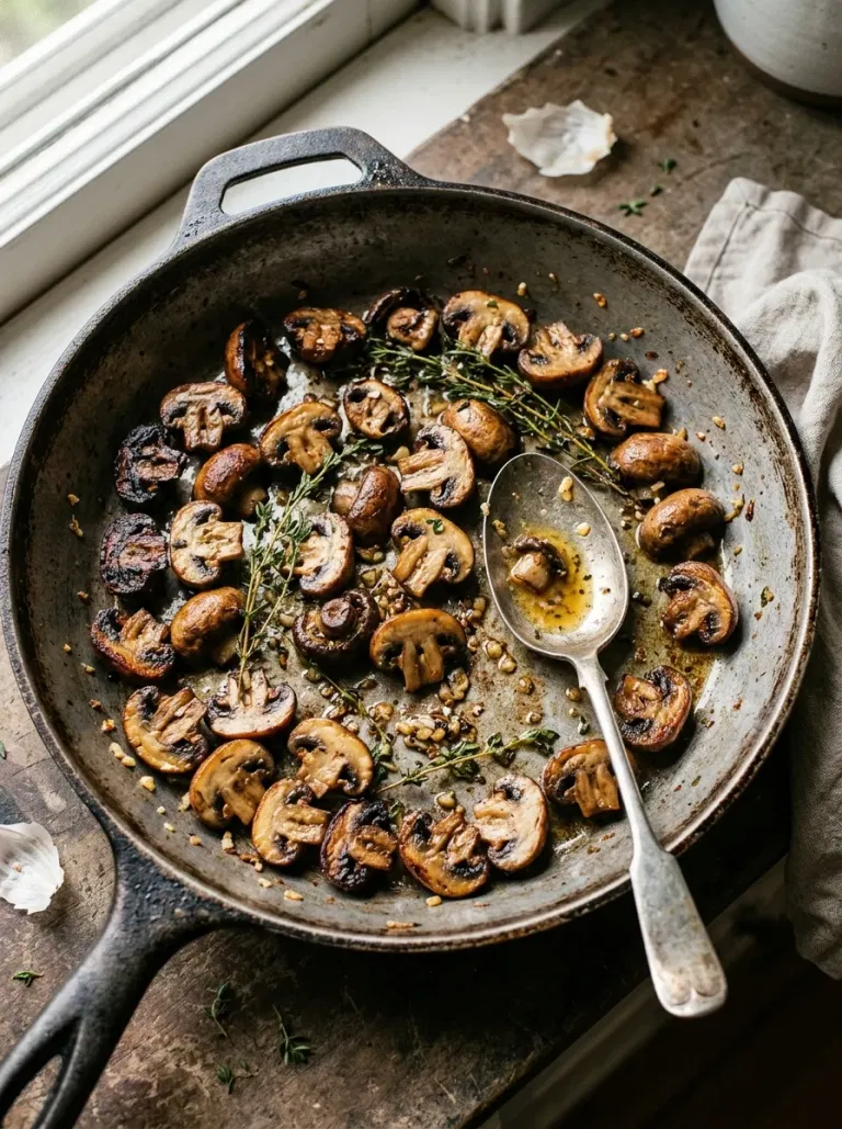 Garlic Butter Mushrooms with Thyme