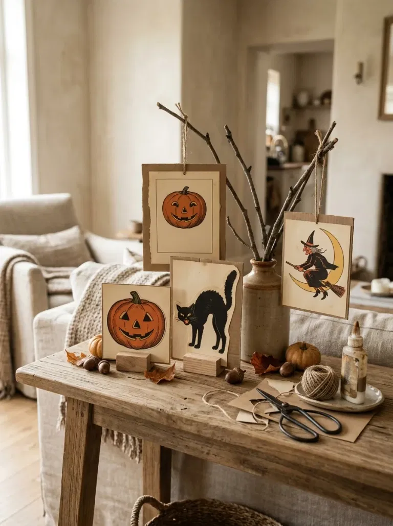 Printed Vintage Halloween Cards