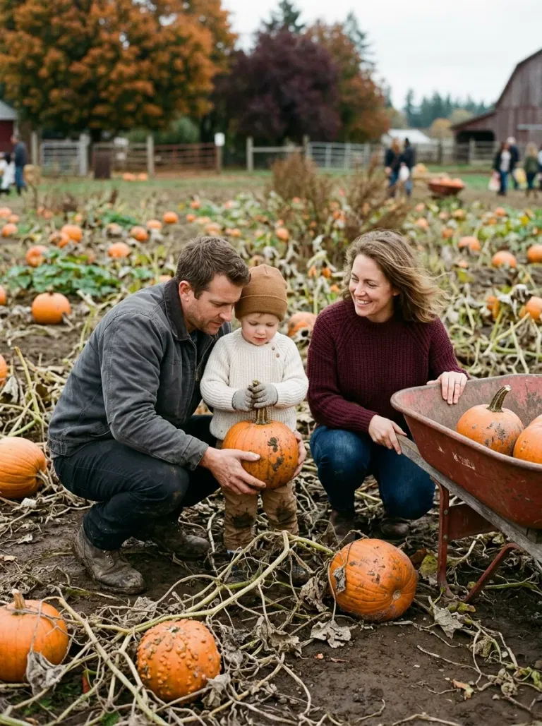 Pumpkin-Picking Saturday Card