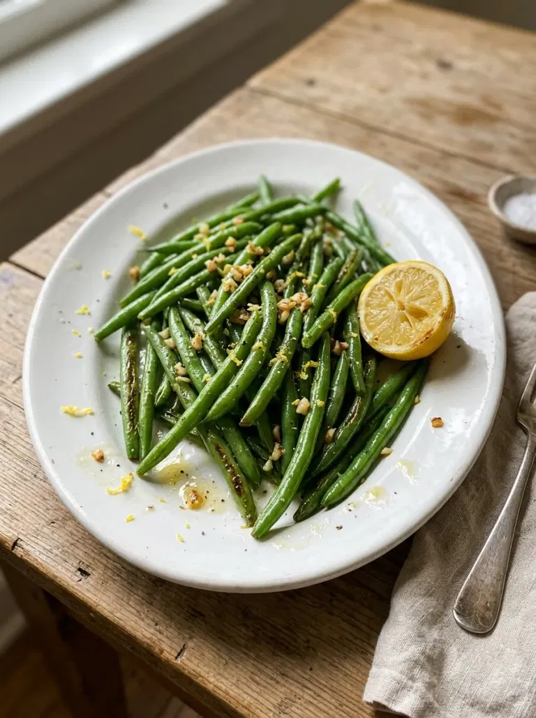 Lemon Garlic Butter Green Beans
