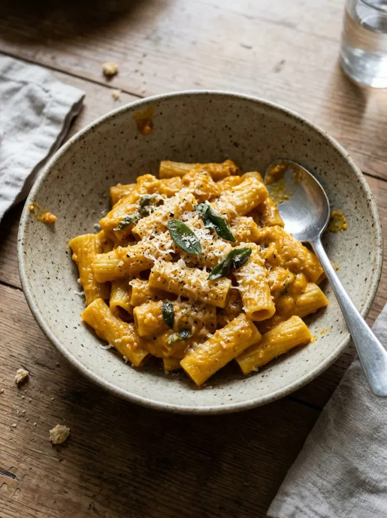 Creamy Sage Pumpkin Pasta