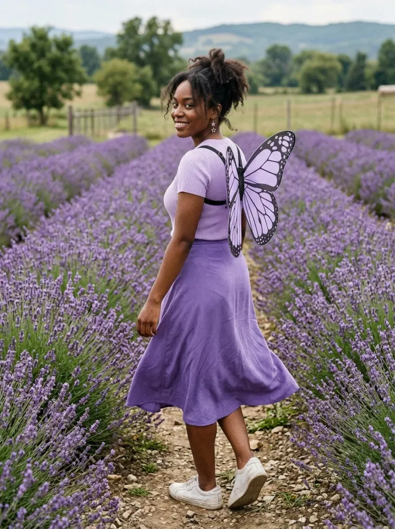 Lavender Garden Butterfly