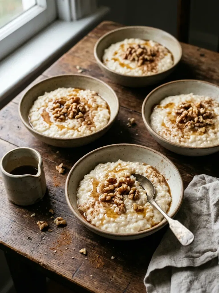Maple Walnut Rice Pudding