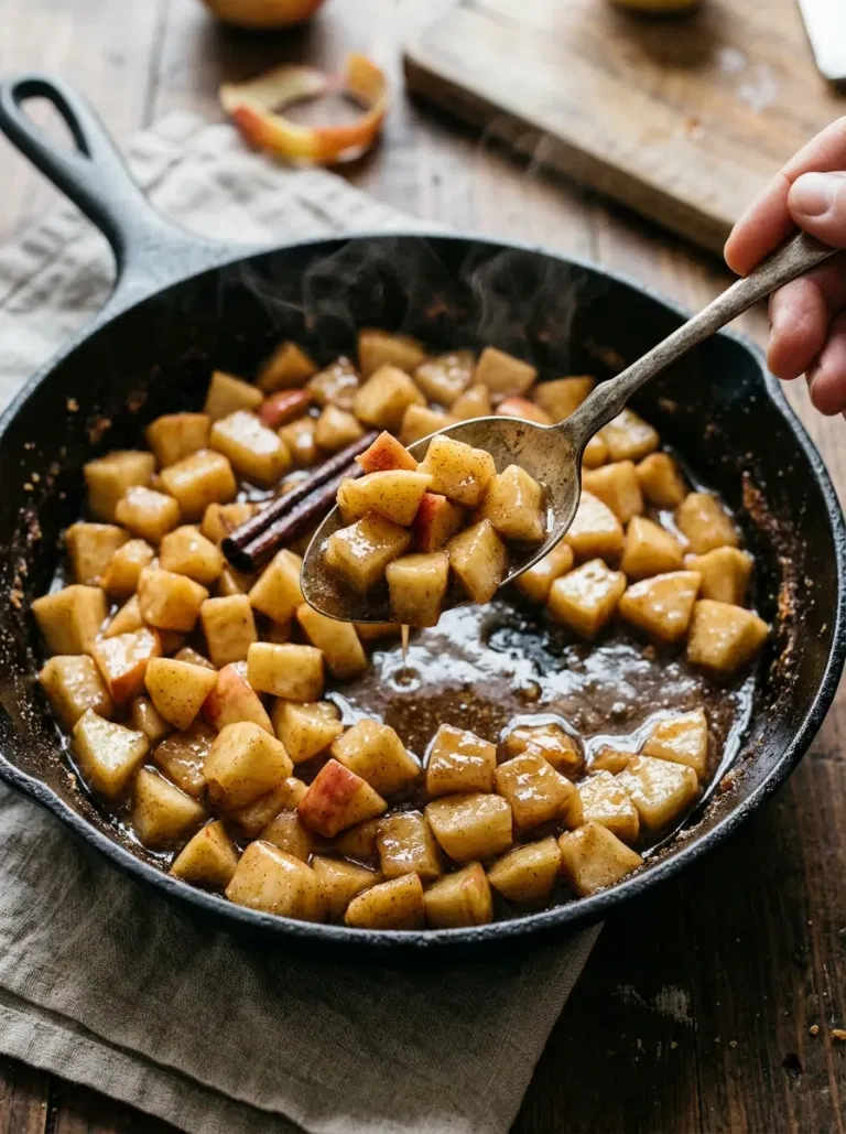 Warm Skillet Cinnamon Apples