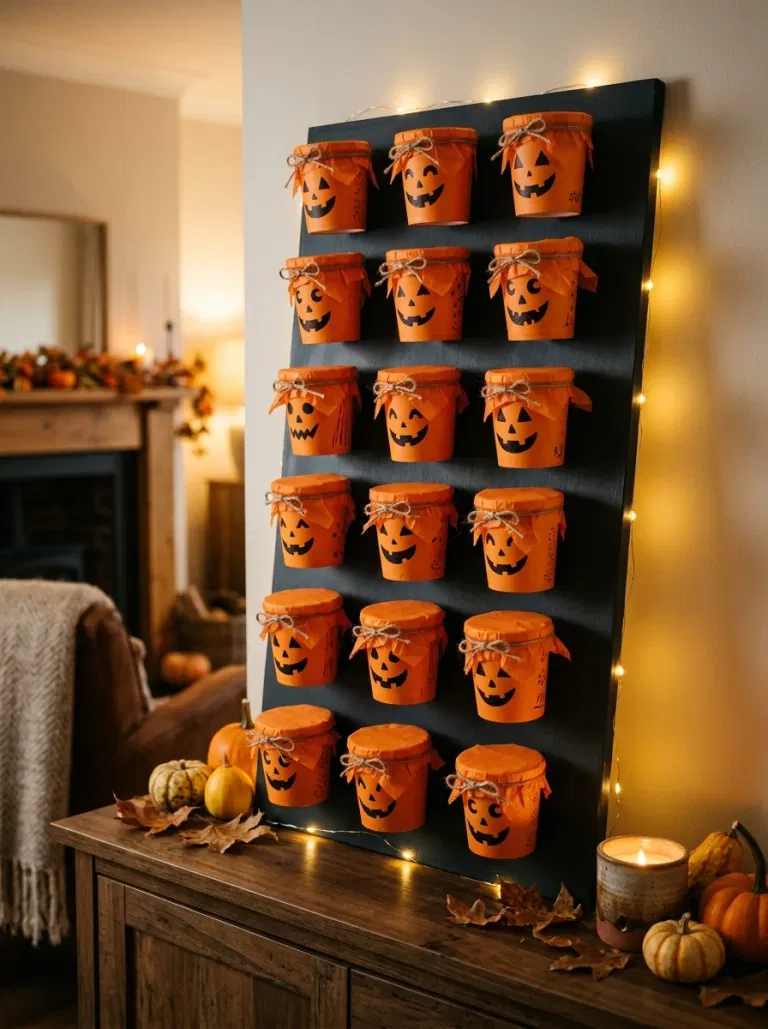Mini haunted house village Halloween advent calendar