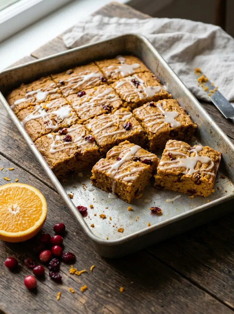 Cranberry Orange Pumpkin Bars