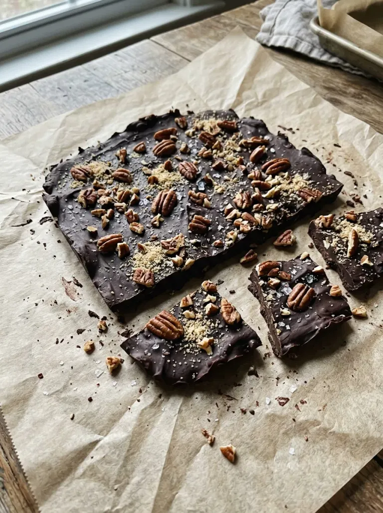 Maple Pecan Chocolate Bark