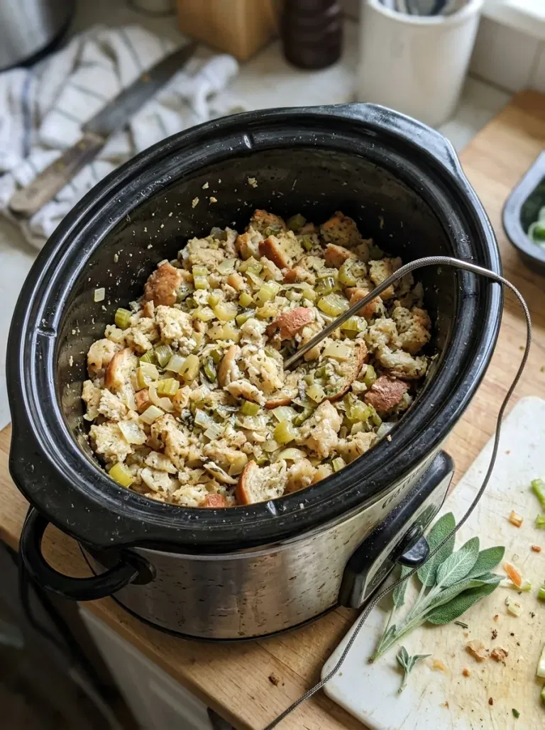 Classic Herb Slow Cooker Stuffing