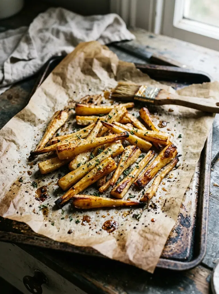 Honey Butter Roasted Parsnips