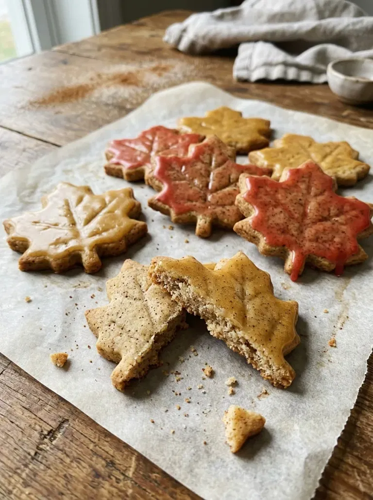 Maple Leaf Cinnamon Cookies