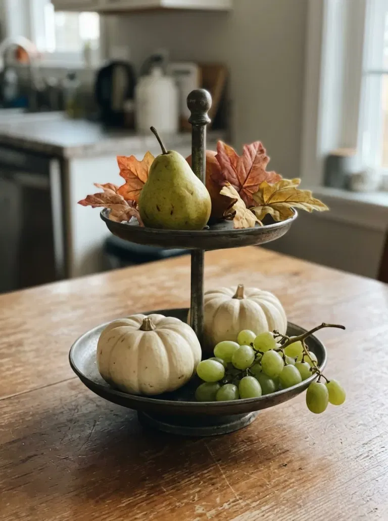 Tiered Cake Stand Harvest Display