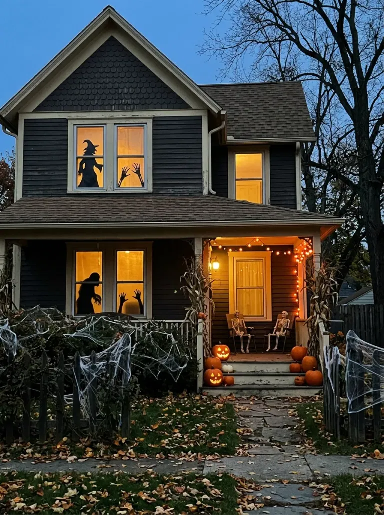 Haunted Window Silhouettes