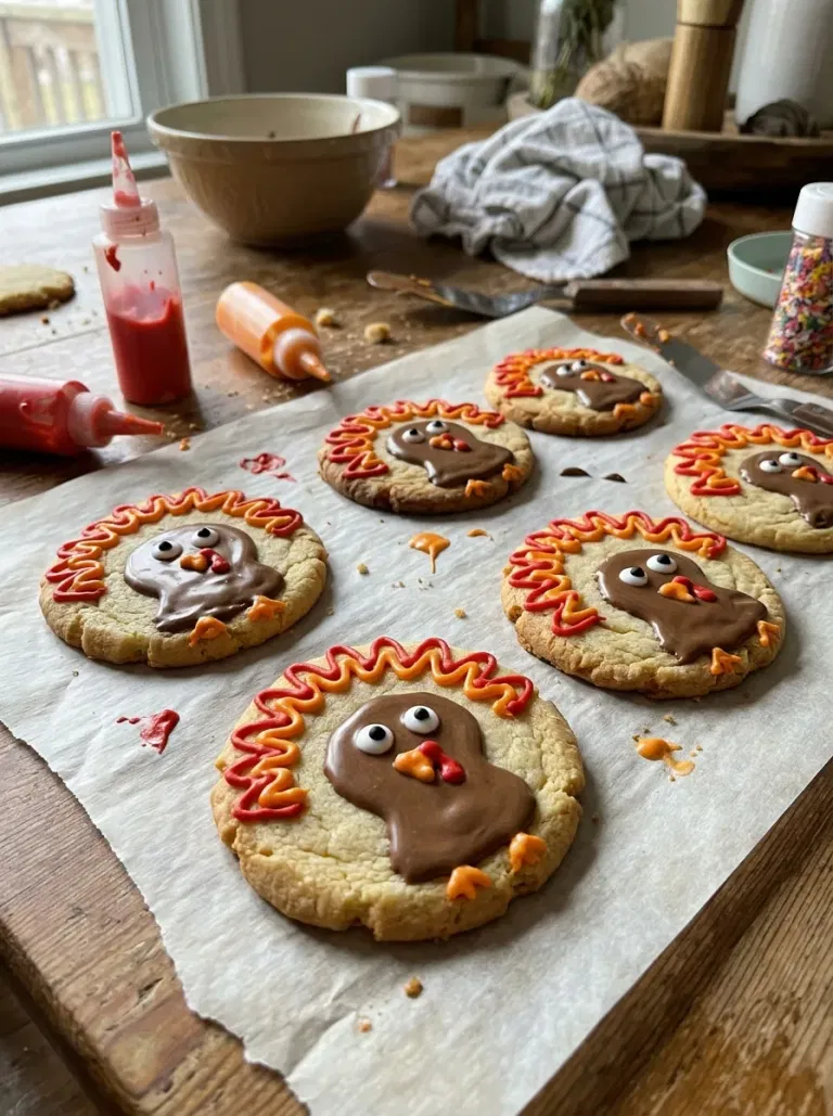 Turkey Face Sugar Cookies