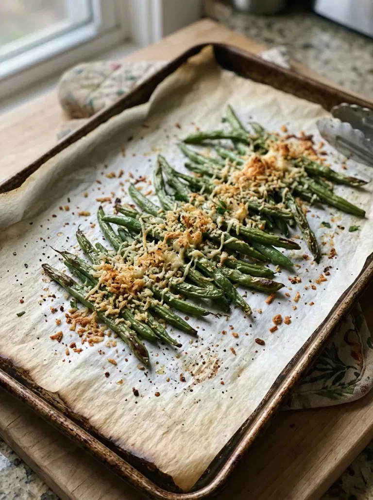 Parmesan Panko Green Beans