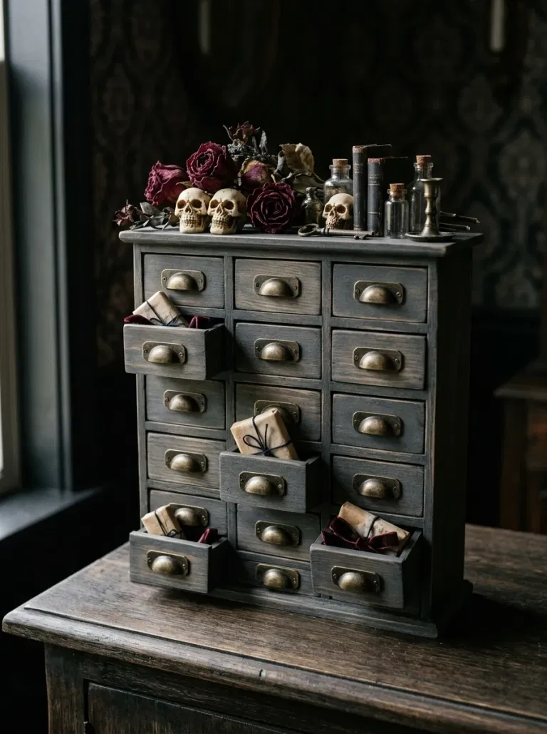 Mini haunted house village Halloween advent calendar