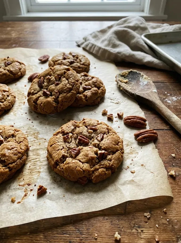 Spiced Brown Sugar Pecan Cookies