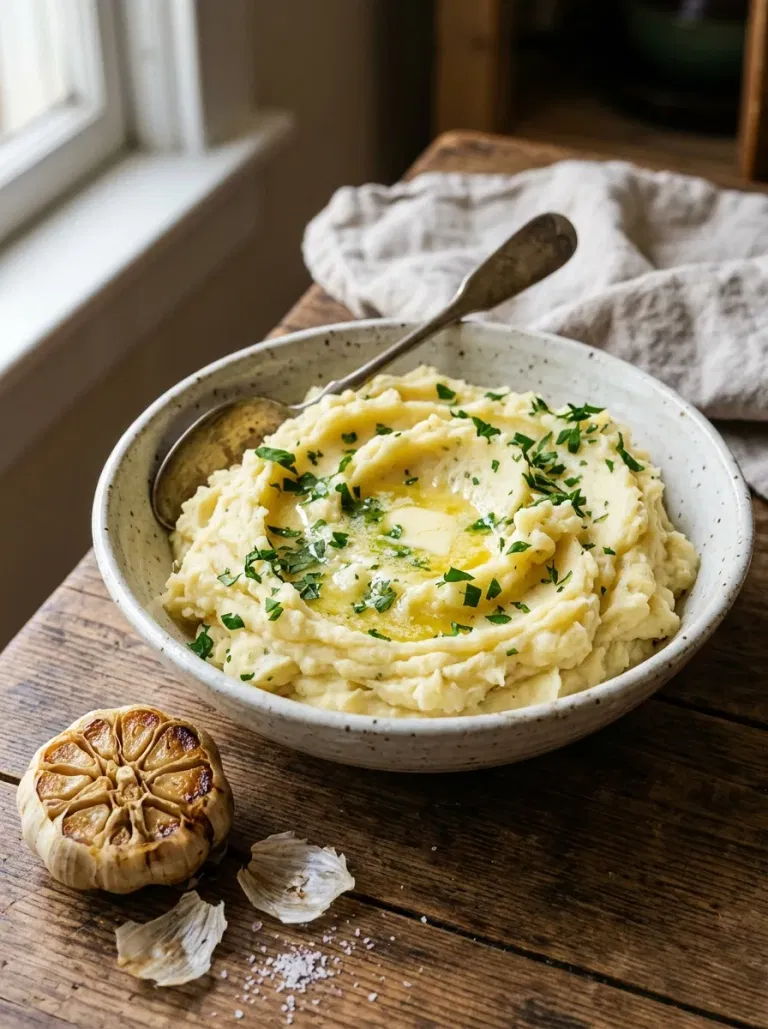 Roasted Garlic and Parmesan Mash