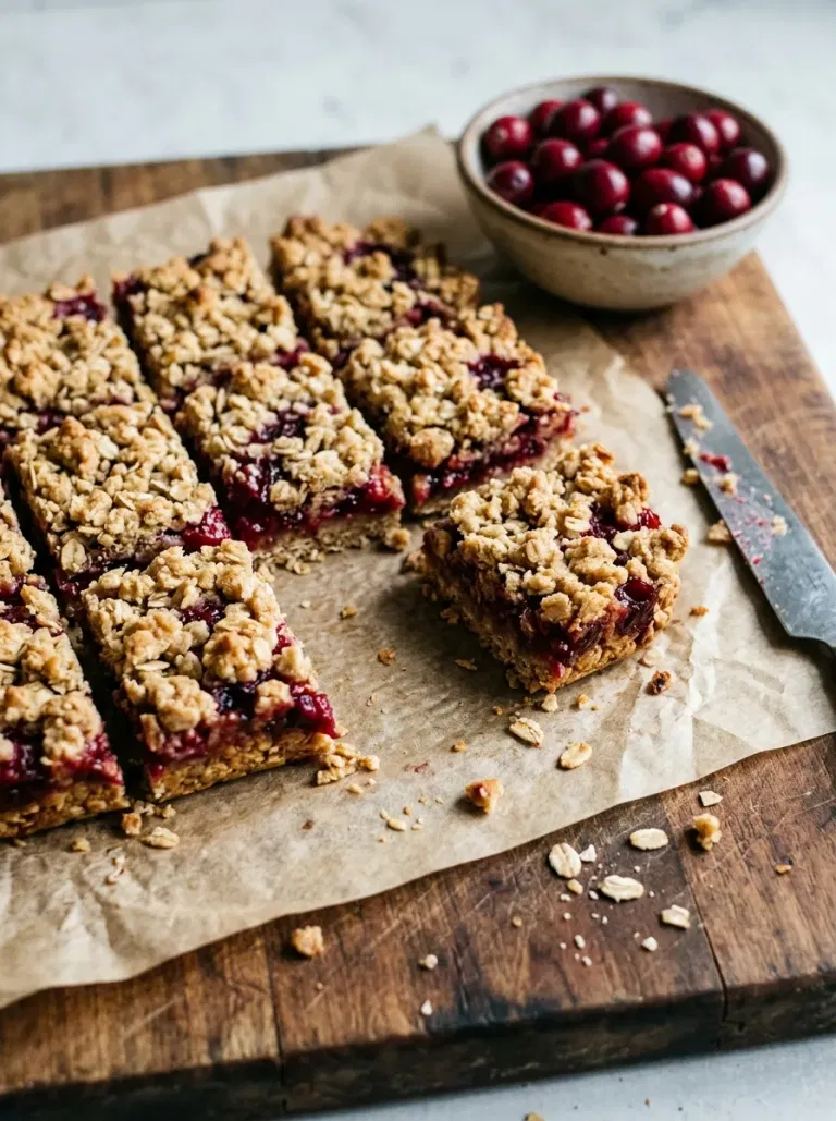 Cranberry Crumble Squares