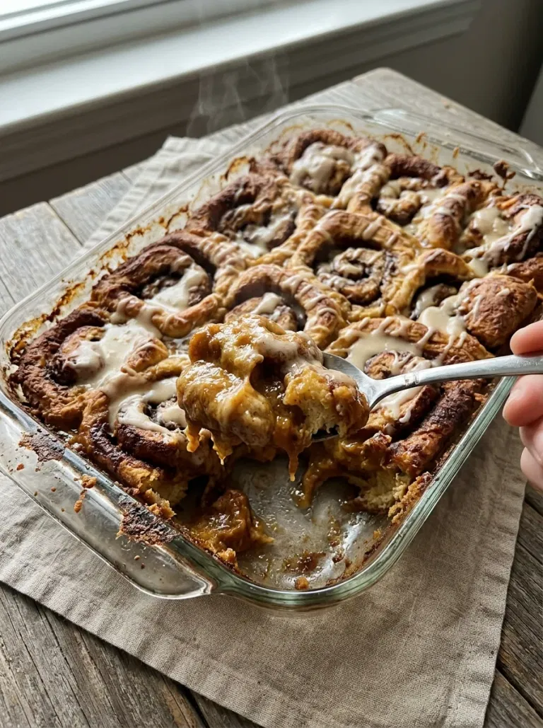 Pumpkin Cinnamon Roll Bake
