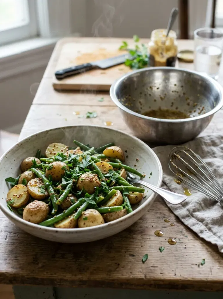 Green Bean and Potato Warm Salad
