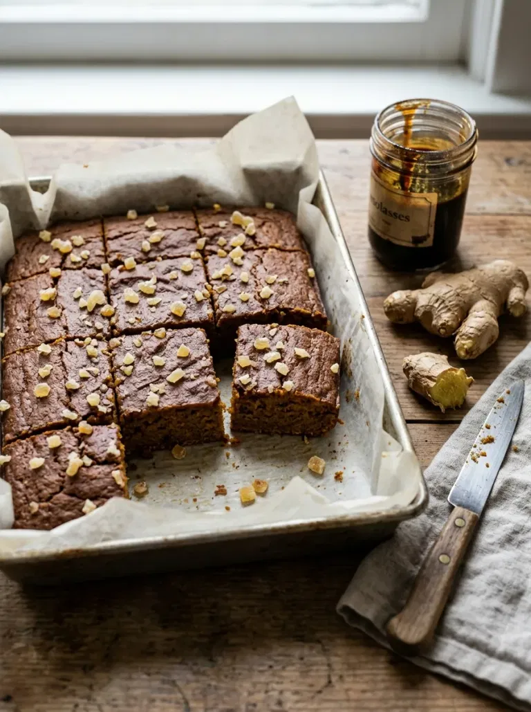 Ginger Molasses Pumpkin Bars